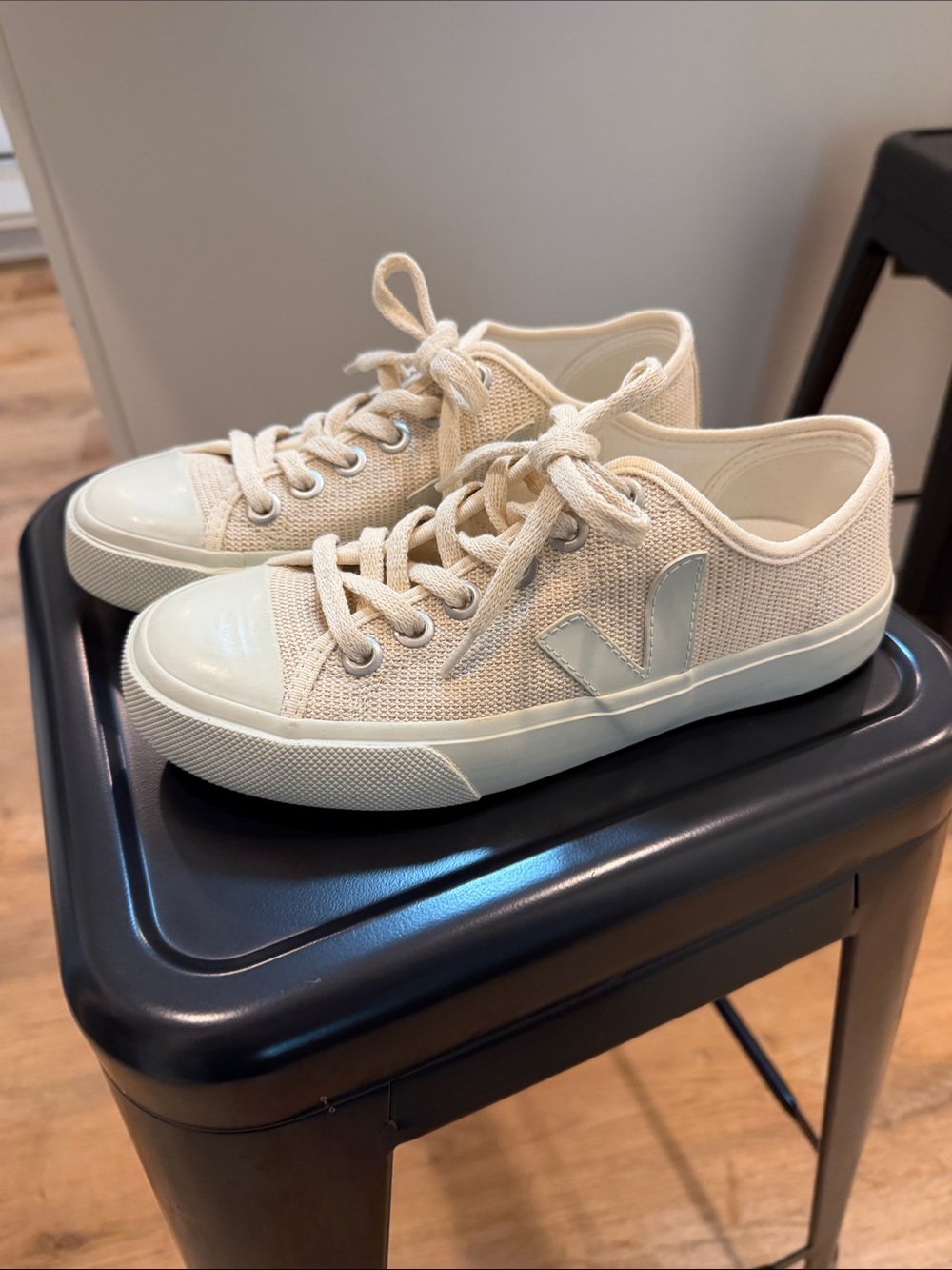 Veja Wata Natural Canvas Low-Top Sneakers
